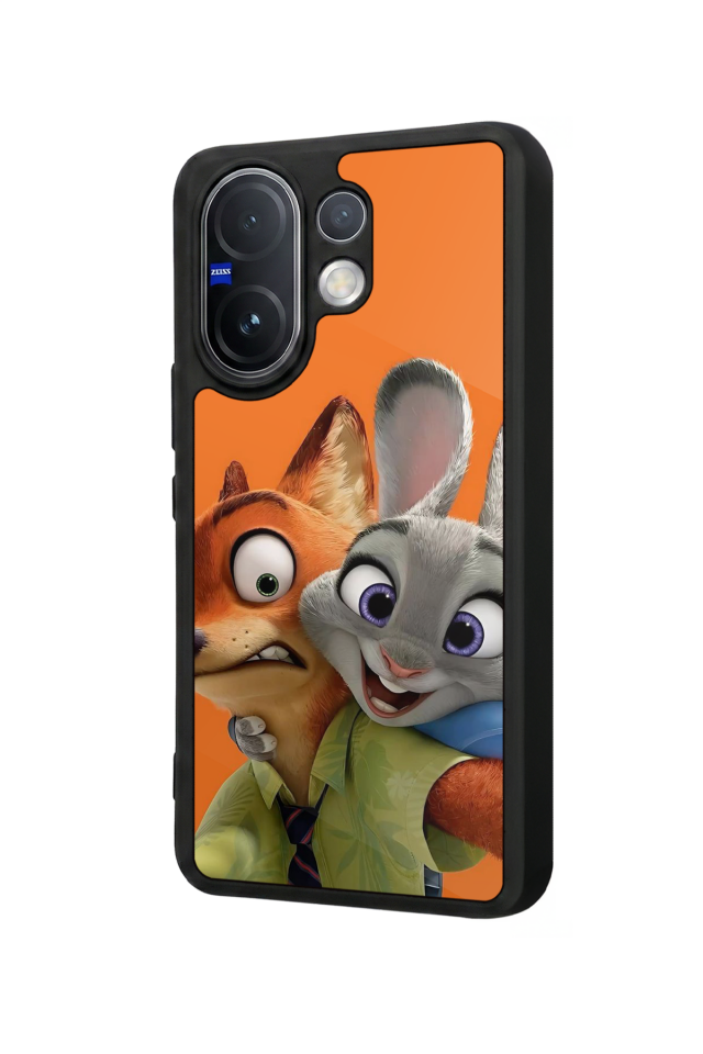 Vivo V60 Uyumlu Zootropolis Tasarımlı Glossy Premium Kılıf