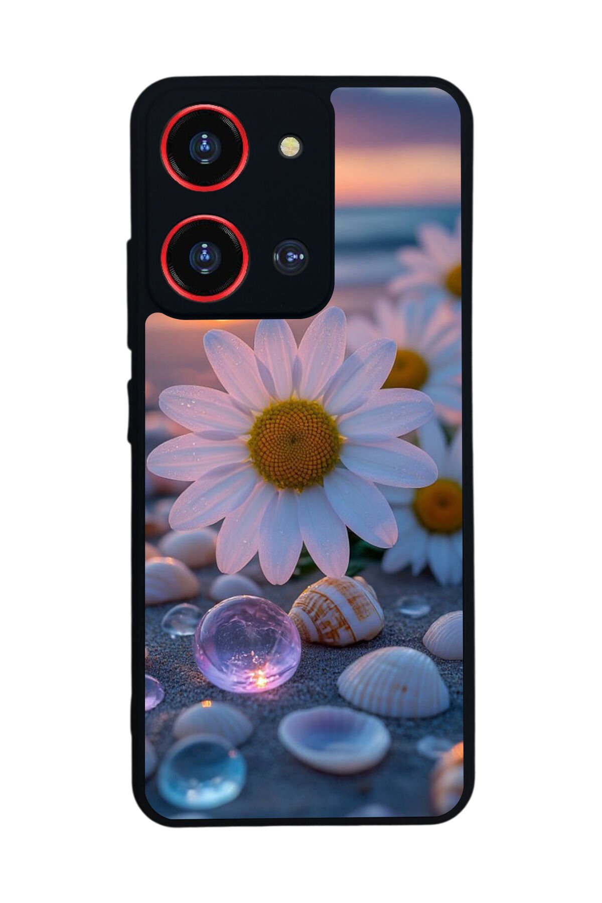 Reeder S19 Max Pro S 108MP Uyumlu Cicek Tasarımlı Glossy Premium Kılıf