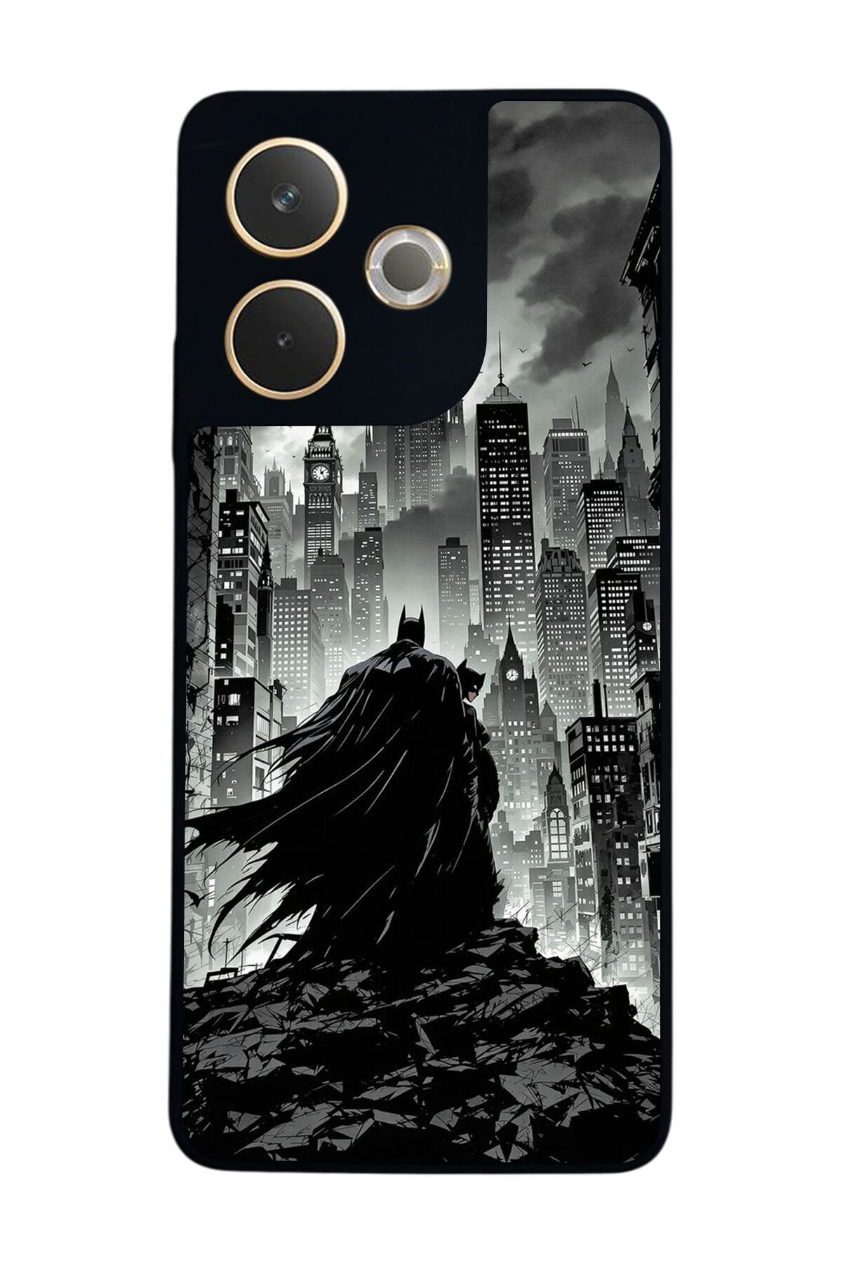 Oppo A5 Pro Uyumlu Batman Tasarımlı Glossy Premium Kılıf
