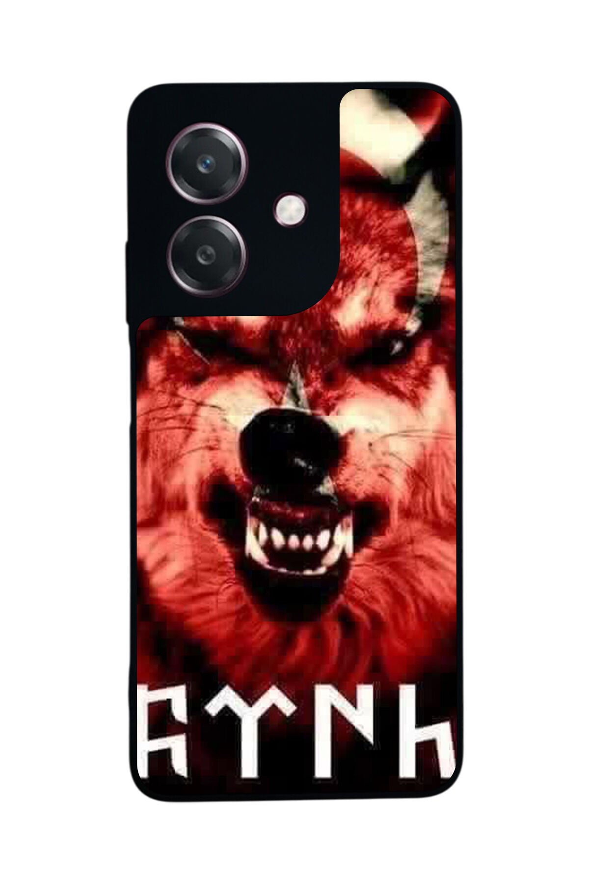 Oppo A3 5G Uyumlu Bozkurt Tasarımlı Glossy Premium Kılıf