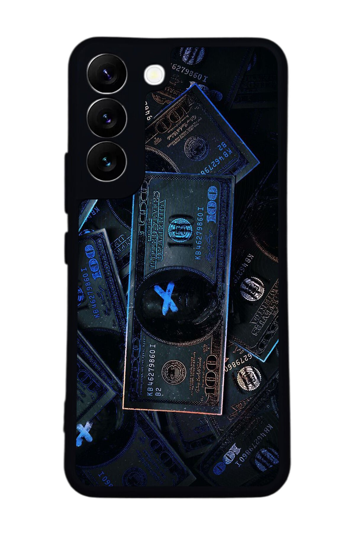 Samsung Galaxy S22 Uyumlu Para Tasarımlı Glossy Premium Kılıf