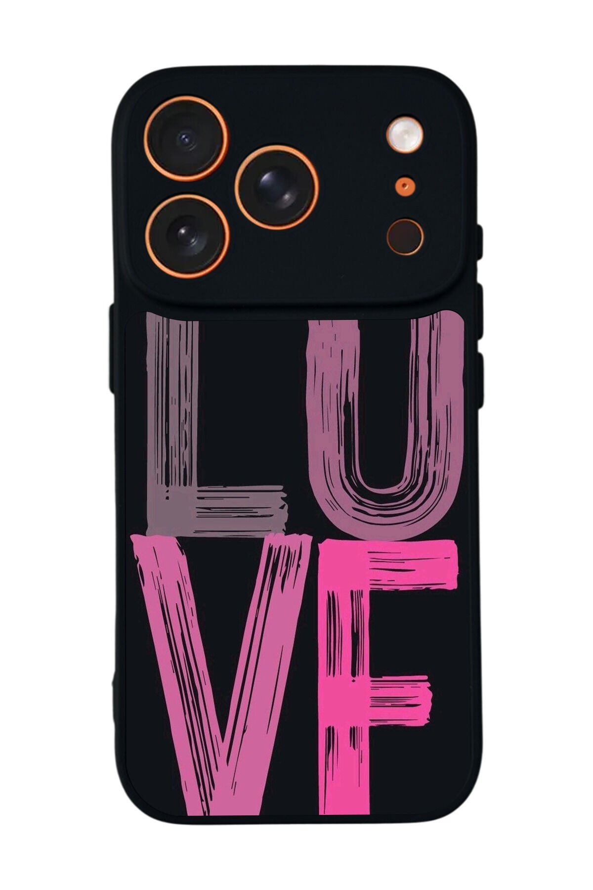 iPhone 17 Pro Uyumlu Love Tasarımlı Glossy Premium Kılıf