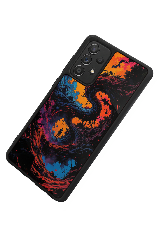 Samsung Galaxy A72 Uyumlu Abstract Tasarımlı Glossy Premium Kılıf