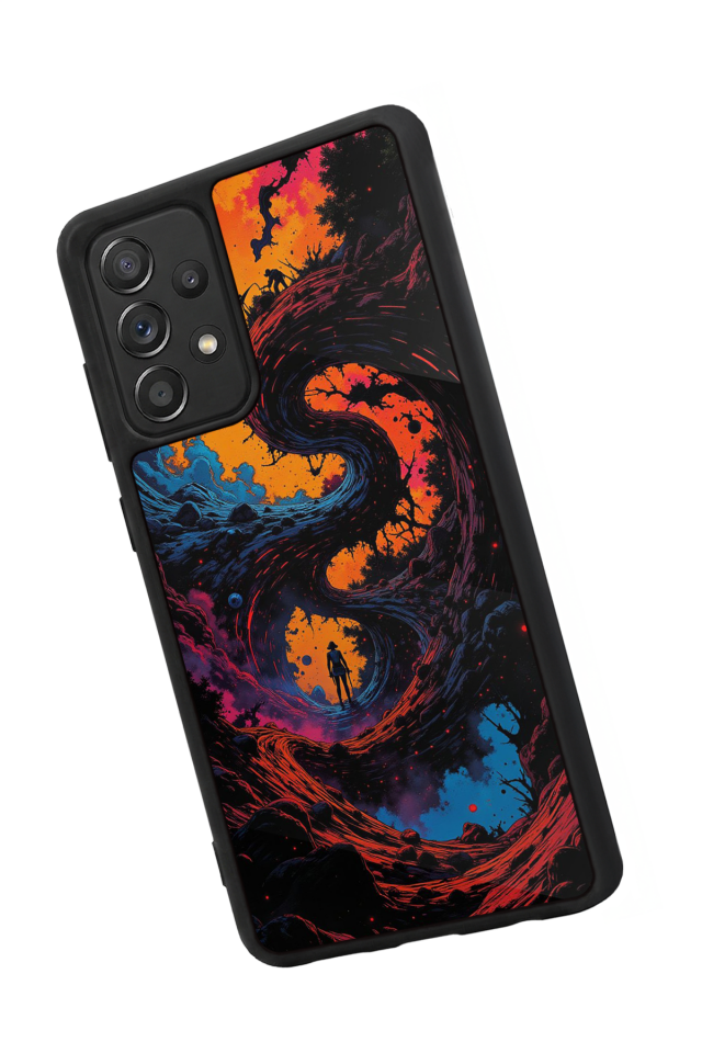 Samsung Galaxy A72 Uyumlu Abstract Tasarımlı Glossy Premium Kılıf