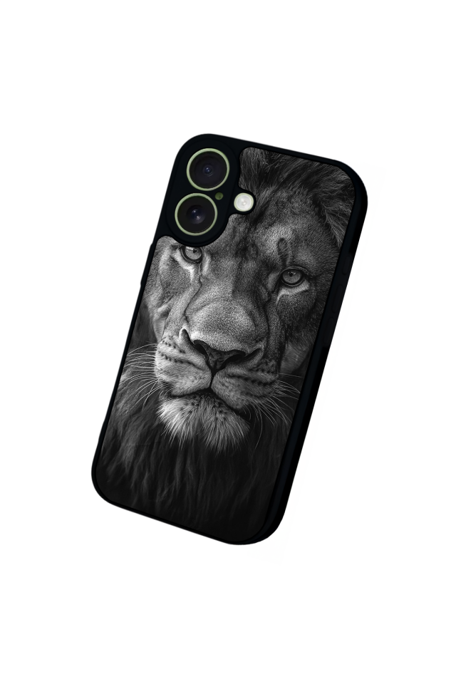 iPhone 17 Uyumlu Aslan Tasarımlı Glossy Premium Kılıf