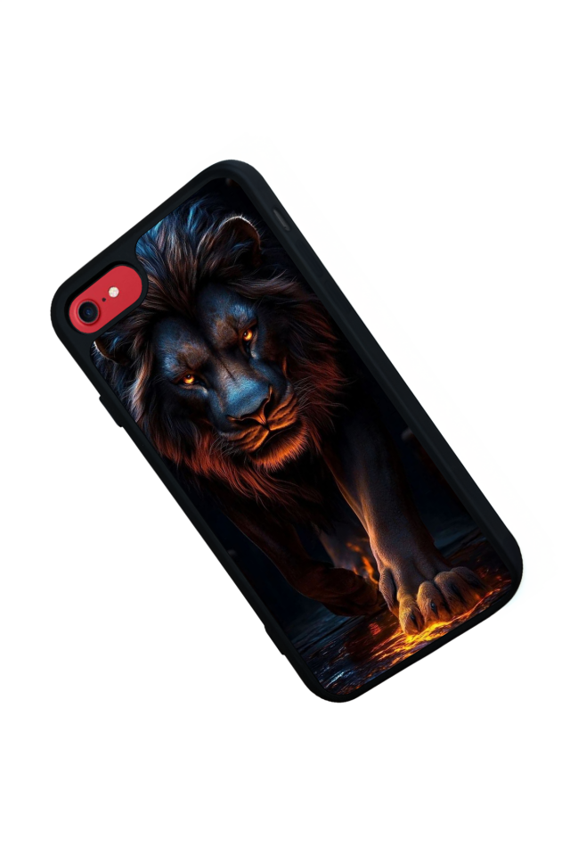 iPhone 7 Uyumlu Aslan Tasarımlı Glossy Premium Kılıf