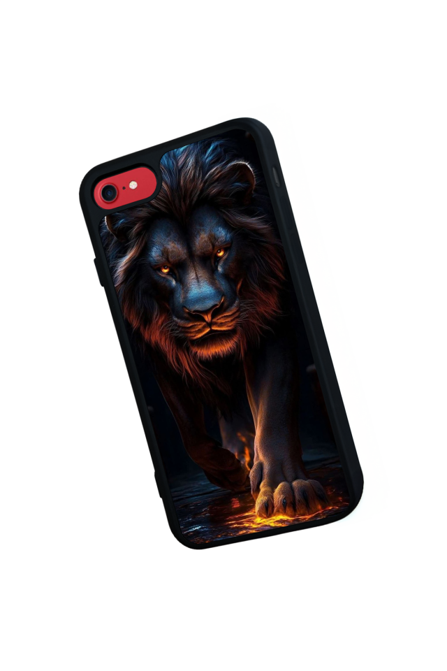 iPhone 7 Uyumlu Aslan Tasarımlı Glossy Premium Kılıf