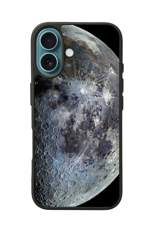 iPhone 16 Uyumlu Ay Tasarımlı Glossy Premium Kılıf