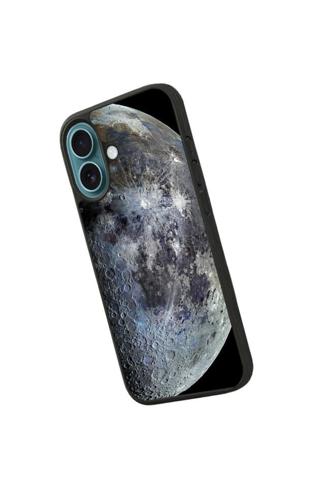 iPhone 16 Uyumlu Ay Tasarımlı Glossy Premium Kılıf