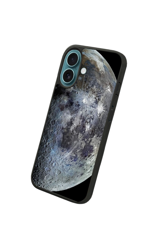 iPhone 16 Uyumlu Ay Tasarımlı Glossy Premium Kılıf