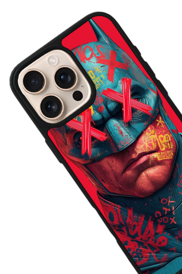 iPhone 15 Pro Uyumlu Batman Tasarımlı Glossy Premium Kılıf