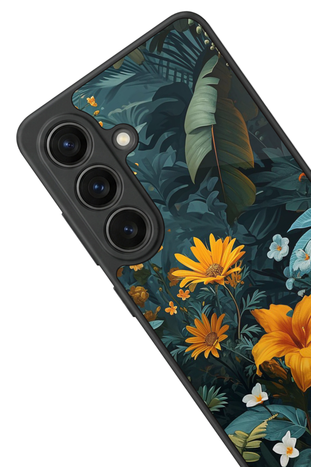 Samsung Galaxy S26 Uyumlu Botanik Tasarımlı Glossy Premium Kılıf