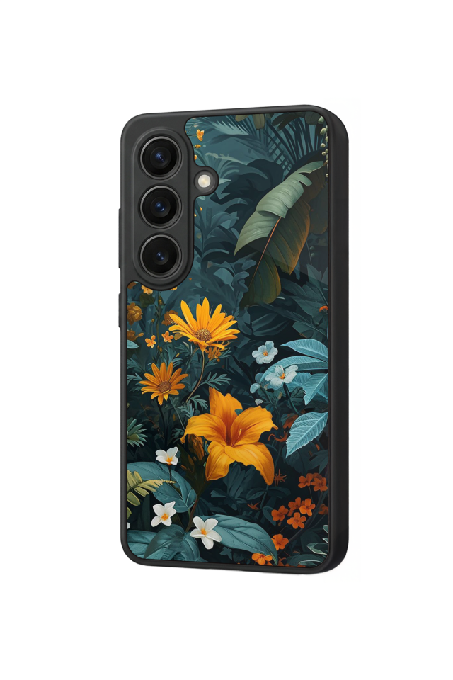 Samsung Galaxy S26 Uyumlu Botanik Tasarımlı Glossy Premium Kılıf