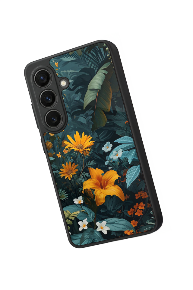 Samsung Galaxy S26 Uyumlu Botanik Tasarımlı Glossy Premium Kılıf