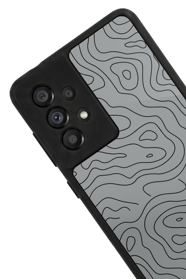 Samsung Galaxy A73 Uyumlu Çizgi Sanatı Tasarımlı Glossy Premium Kılıf