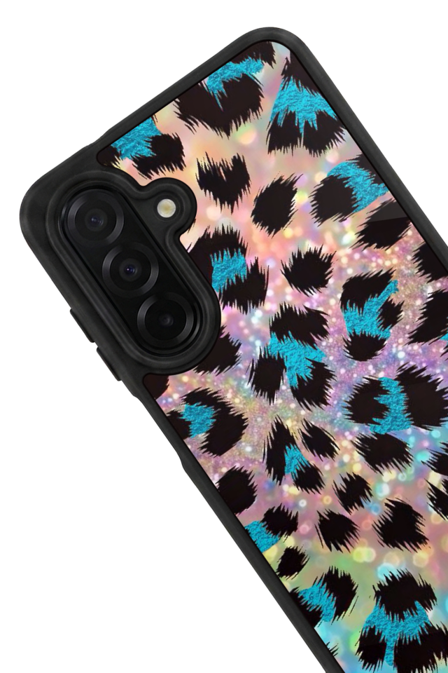Samsung Galaxy A56 Uyumlu Hologram Leopar Tasarımlı Glossy Premium Kılıf
