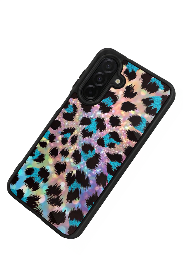 Samsung Galaxy A56 Uyumlu Hologram Leopar Tasarımlı Glossy Premium Kılıf