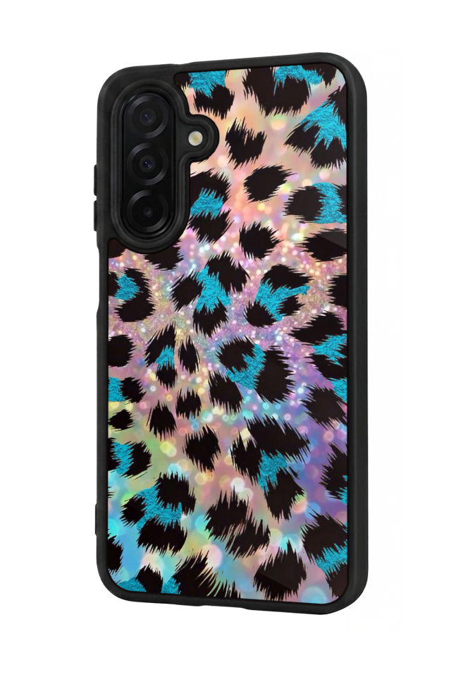 Samsung Galaxy A56 Uyumlu Hologram Leopar Tasarımlı Glossy Premium Kılıf