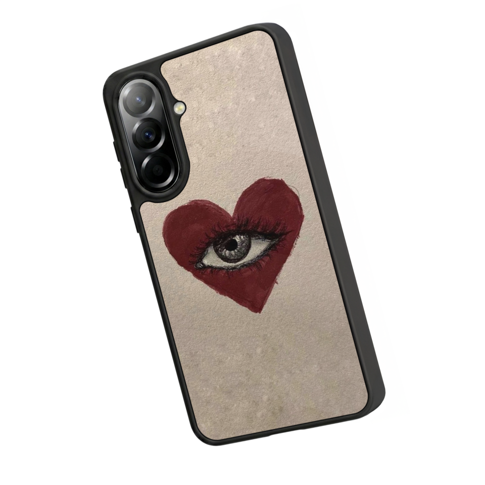 Samsung Galaxy A37 Uyumlu Kalp Love Tasarımlı Glossy Premium Kılıf
