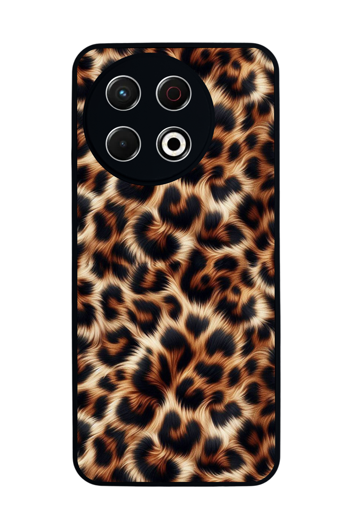 Tecno Spark 30 Pro Uyumlu Leopar Tasarımlı Glossy Premium Kılıf