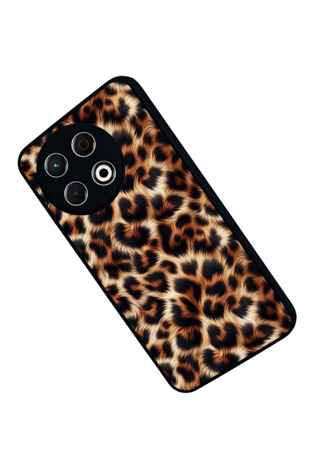 Tecno Spark 30 Pro Uyumlu Leopar Tasarımlı Glossy Premium Kılıf