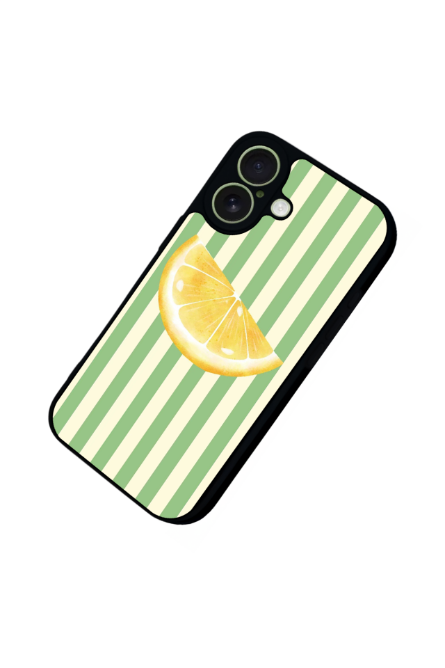 iPhone 17 Uyumlu Limon Tasarımlı Glossy Premium Kılıf