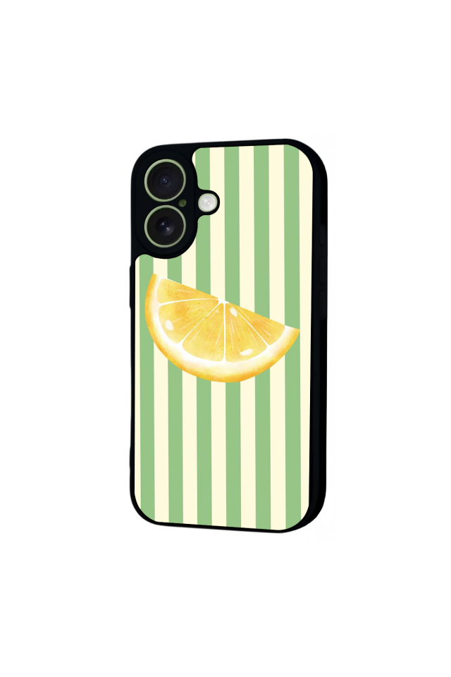 iPhone 17 Uyumlu Limon Tasarımlı Glossy Premium Kılıf