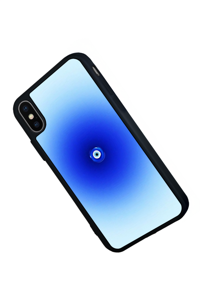 iPhone XS Max Uyumlu Nazar Tasarımlı Glossy Premium Kılıf