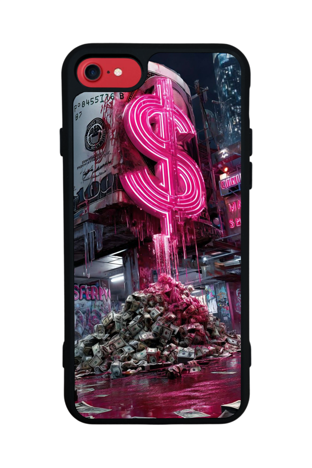 iPhone 8 Uyumlu Para Tasarımlı Glossy Premium Kılıf
