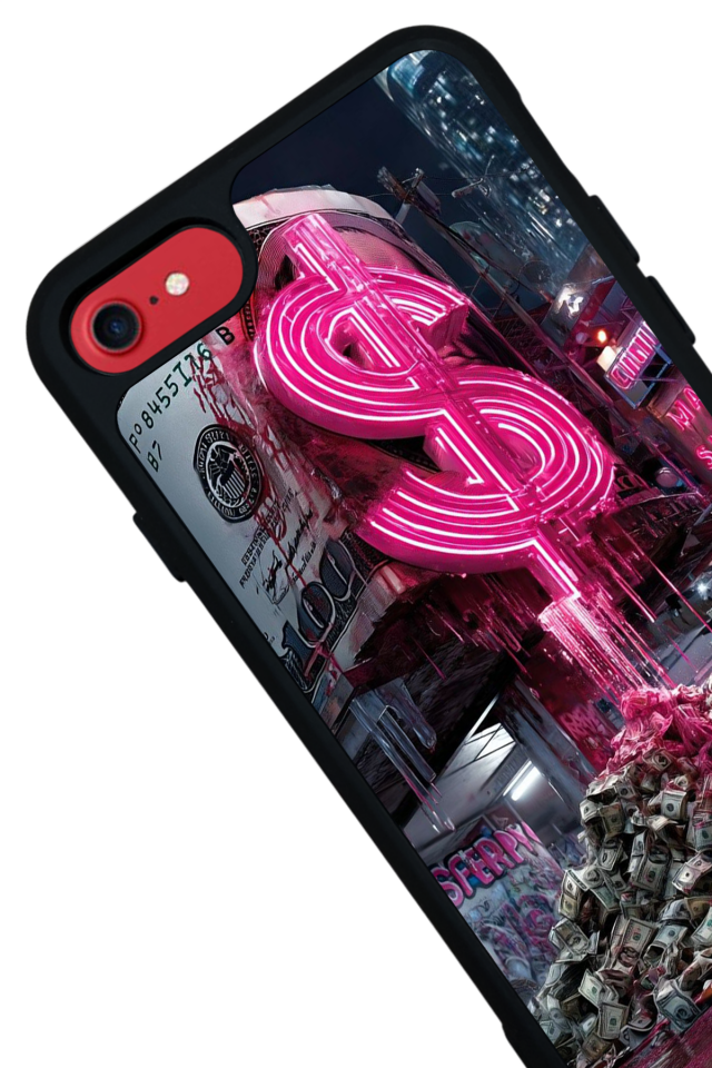 iPhone 8 Uyumlu Para Tasarımlı Glossy Premium Kılıf