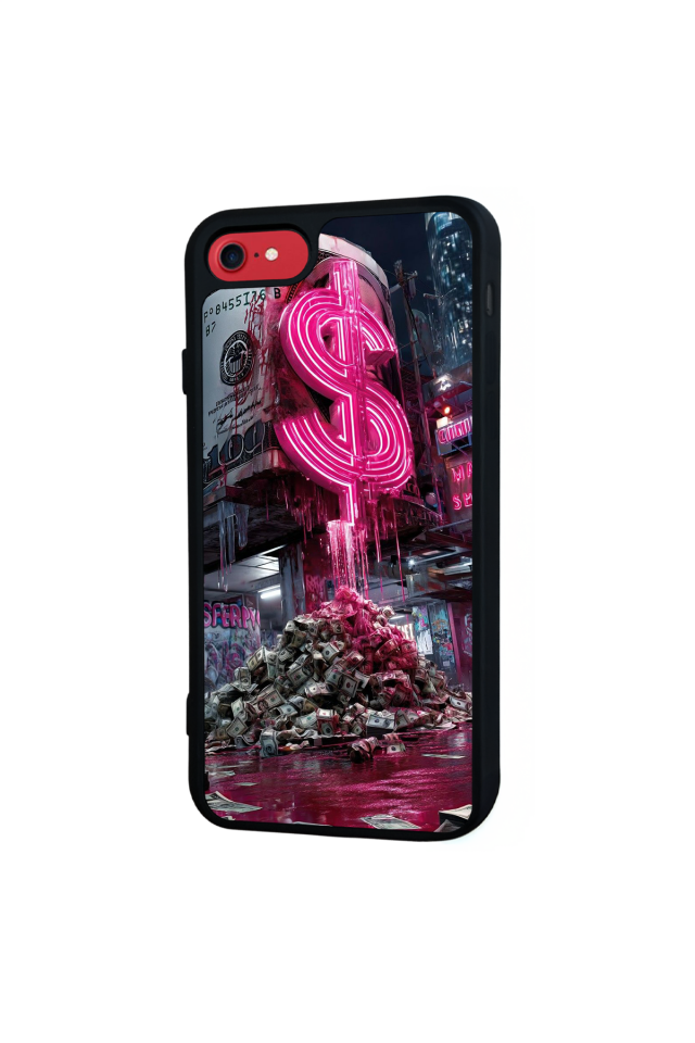 iPhone 8 Uyumlu Para Tasarımlı Glossy Premium Kılıf