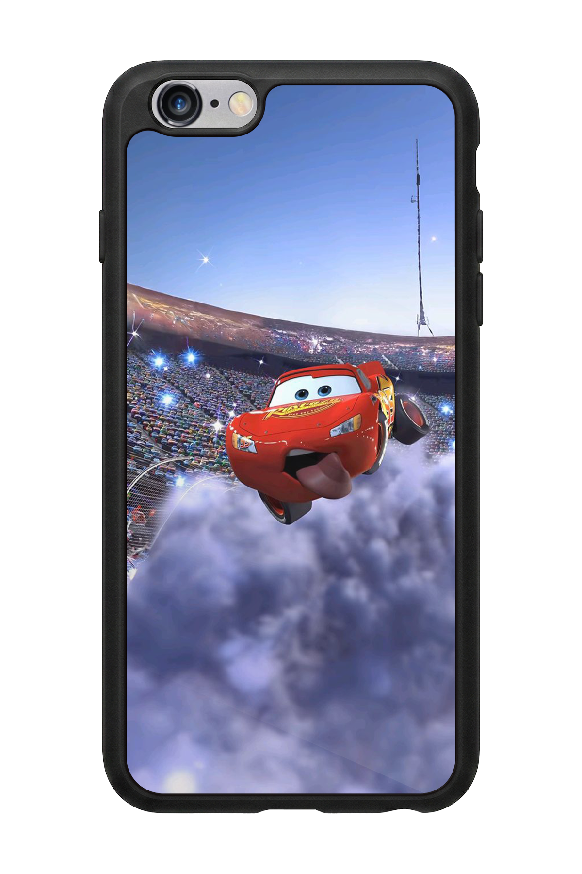 iPhone 6 Plus Uyumlu Şimsek McQueen Tasarımlı Glossy Premium Kılıf
