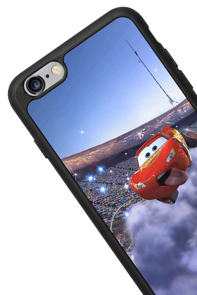 iPhone 6 Plus Uyumlu Şimsek McQueen Tasarımlı Glossy Premium Kılıf