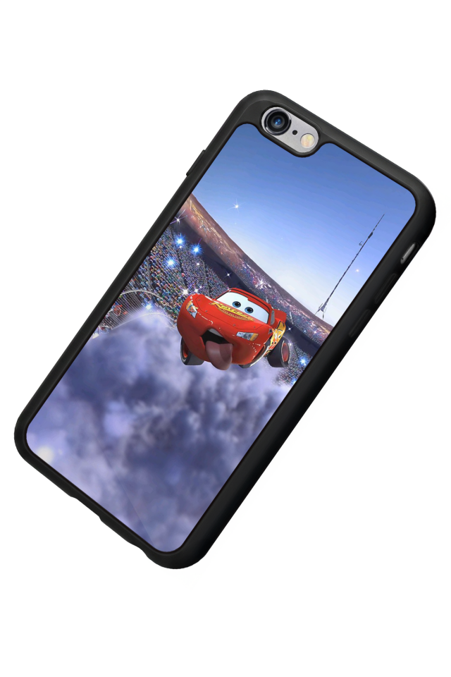 iPhone 6 Plus Uyumlu Şimsek McQueen Tasarımlı Glossy Premium Kılıf
