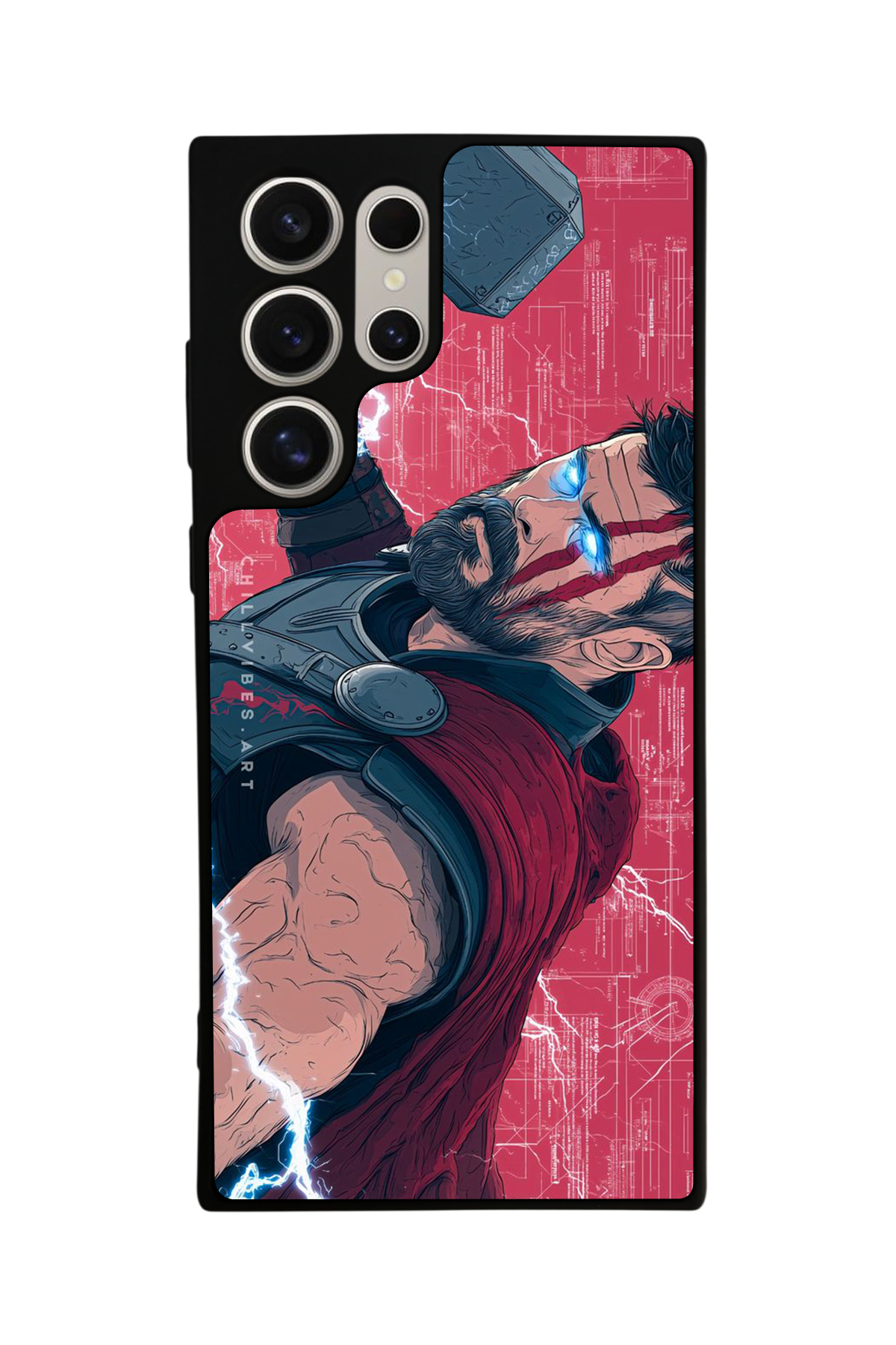 Samsung Galaxy S22 Ultra Uyumlu Thor Tasarımlı Glossy Premium Kılıf