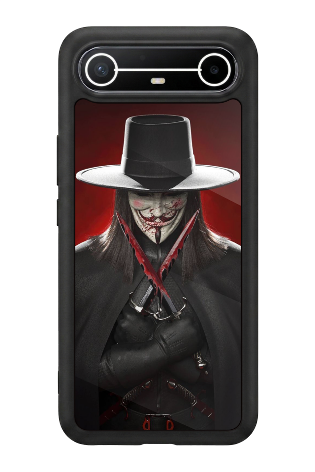 Tecno Spark Slim 5G Uyumlu Vendetta Tasarımlı Glossy Premium Kılıf