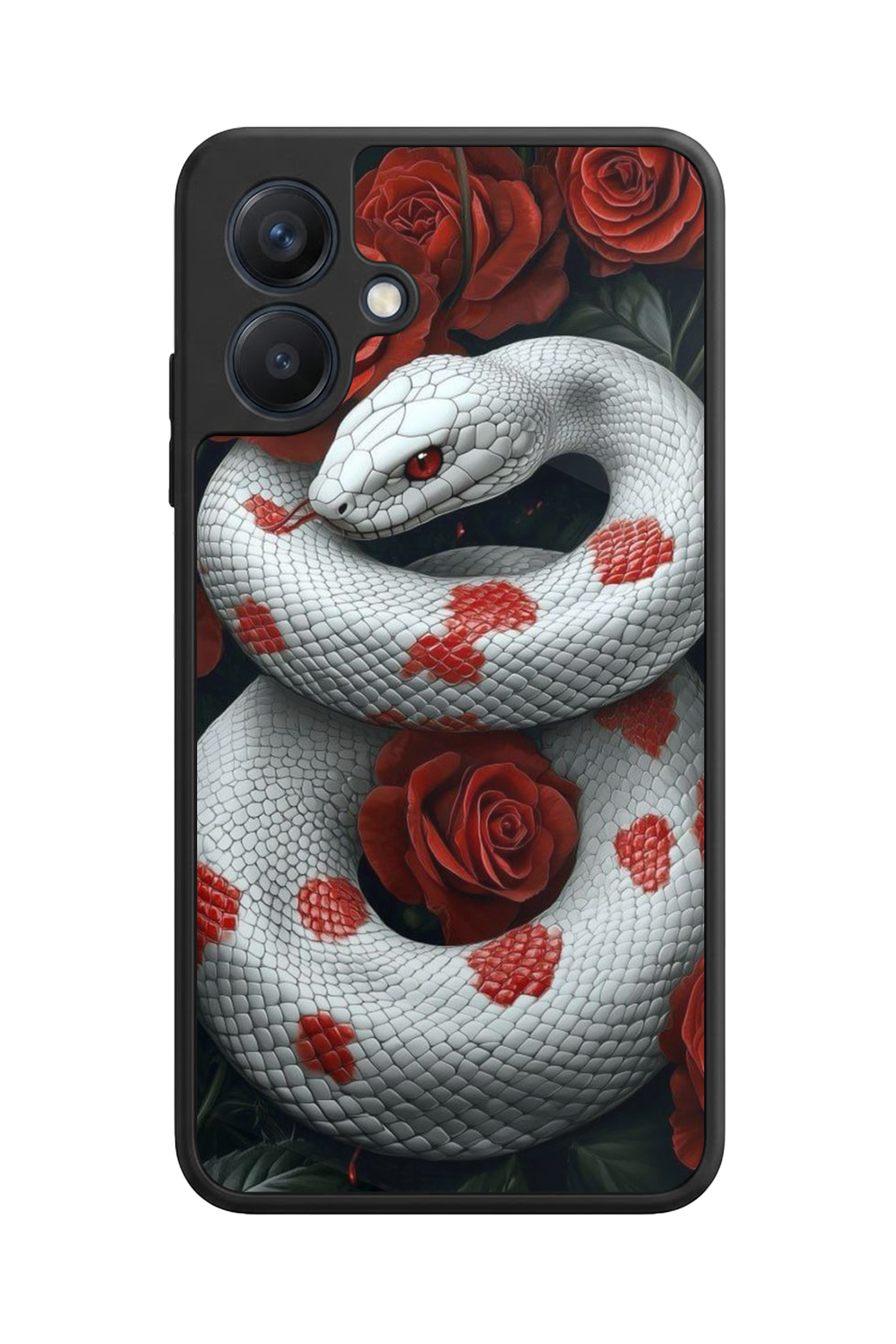 Samsung Galaxy A07 Uyumlu Yılan Tasarımlı Glossy Premium Kılıf