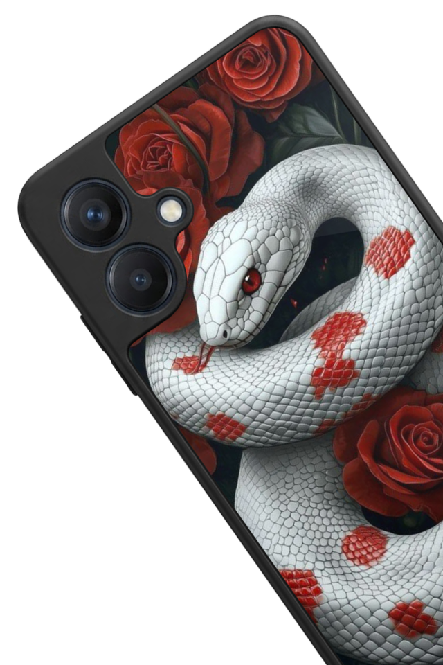 Samsung Galaxy A07 Uyumlu Yılan Tasarımlı Glossy Premium Kılıf