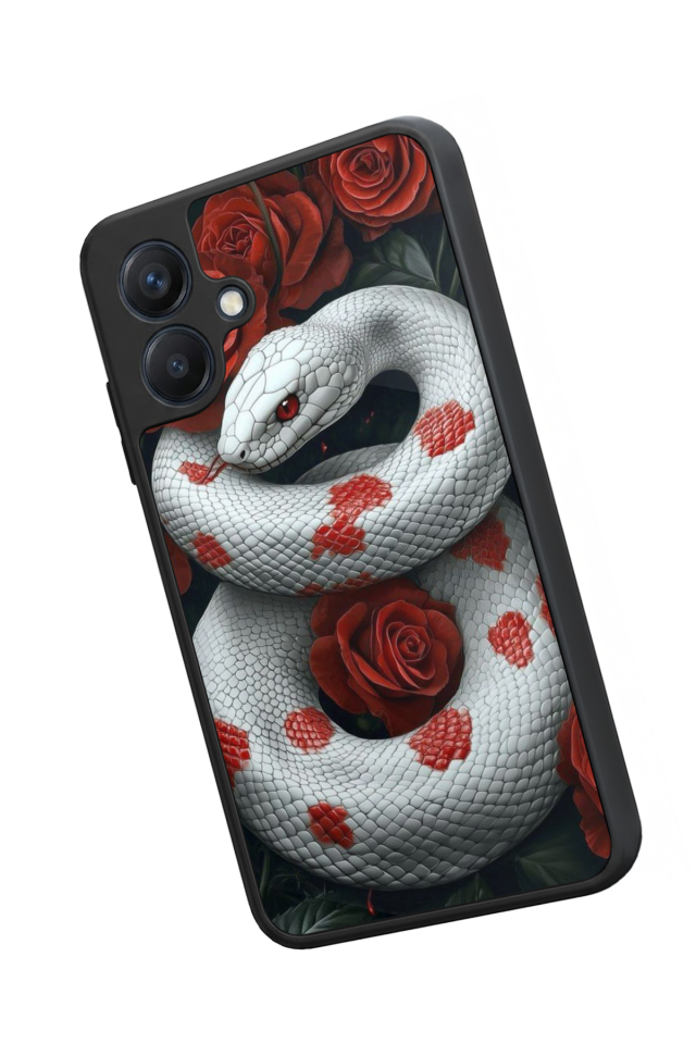 Samsung Galaxy A07 Uyumlu Yılan Tasarımlı Glossy Premium Kılıf