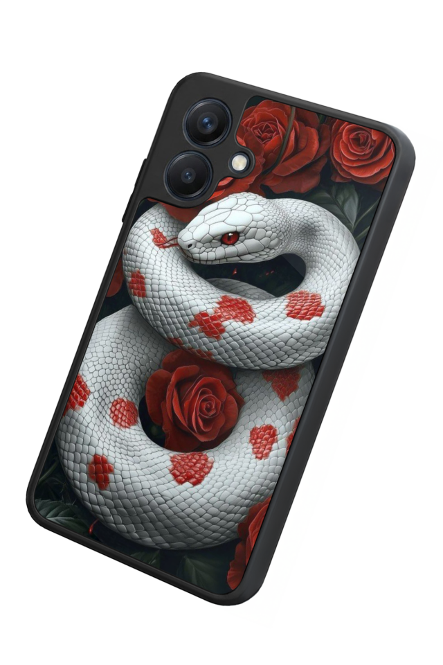 Samsung Galaxy A07 Uyumlu Yılan Tasarımlı Glossy Premium Kılıf