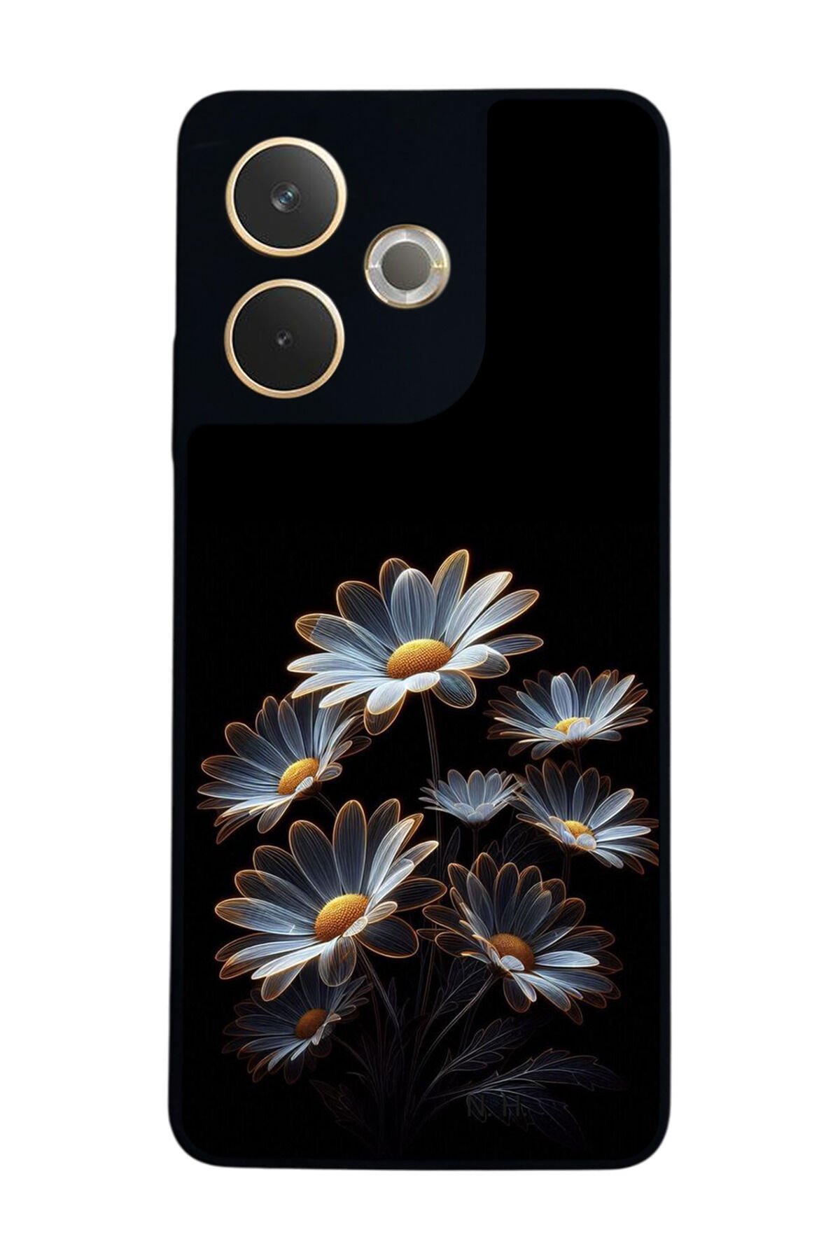Oppo A5 Pro Uyumlu Cicek Tasarımlı Glossy Premium Kılıf