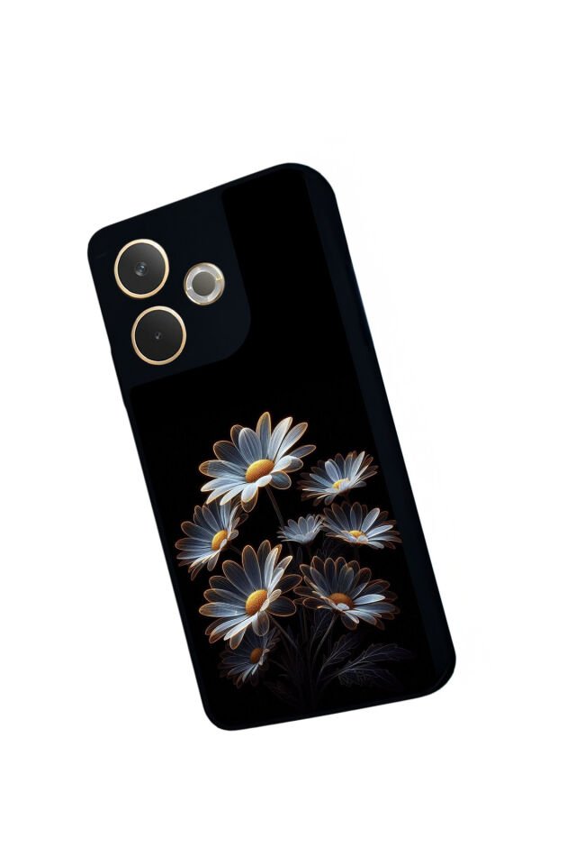 Oppo A5 Pro Uyumlu Cicek Tasarımlı Glossy Premium Kılıf