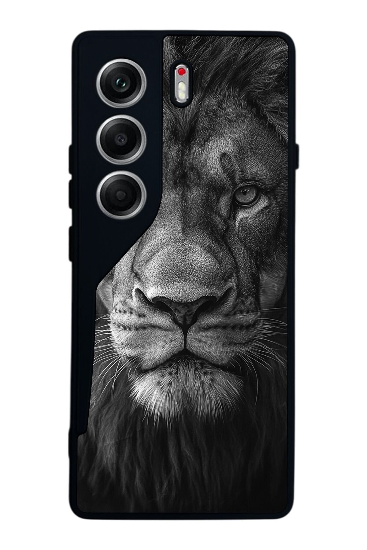 Tecno Camon 40 Uyumlu Aslan Tasarımlı Glossy Premium Kılıf