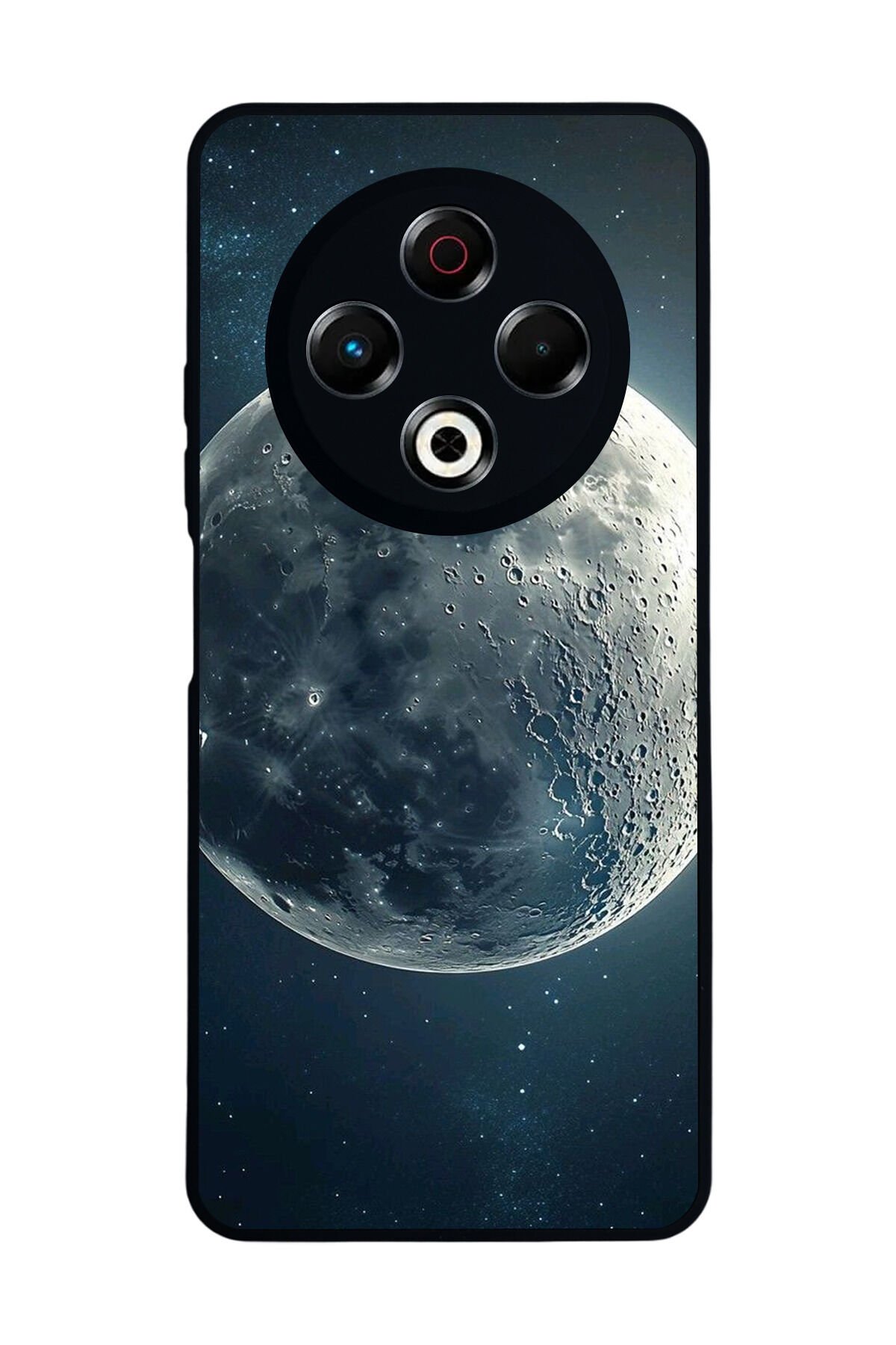 Tecno Spark 30 Uyumlu Ay Tasarımlı Glossy Premium Kılıf