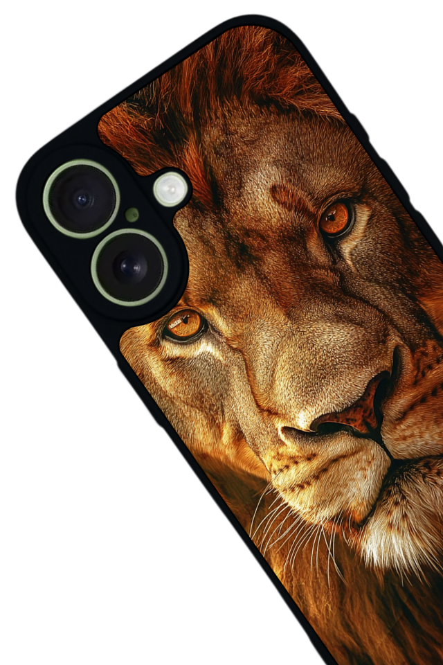 iPhone 17 Uyumlu Aslan Tasarımlı Glossy Premium Kılıf
