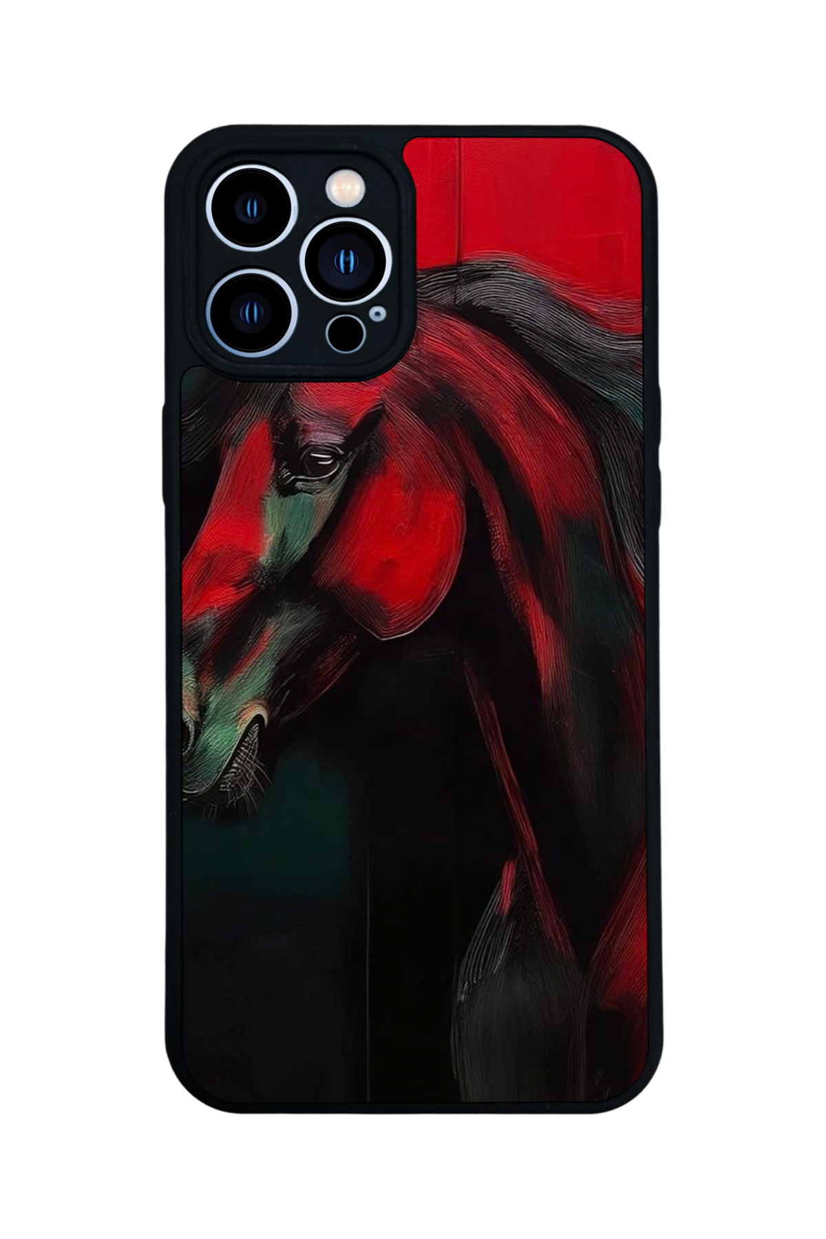 iPhone 12 Pro Max Uyumlu At Horse Tasarımlı Glossy Premium Kılıf