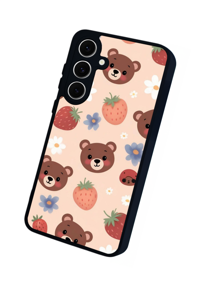 Samsung Galaxy A16 Uyumlu Ayı Tasarımlı Glossy Premium Kılıf