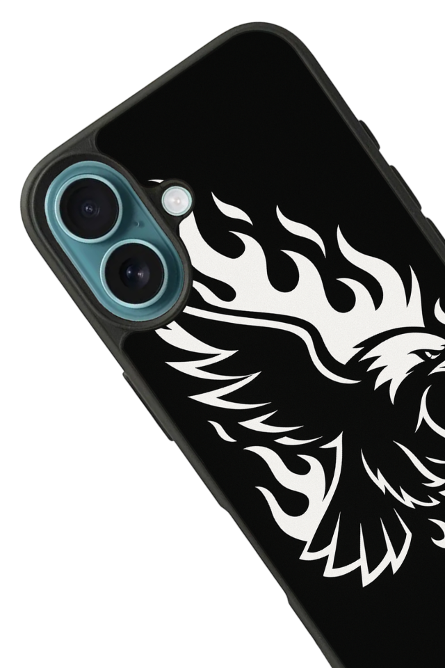 iPhone 16 Uyumlu Besiktas Tasarımlı Glossy Premium Kılıf