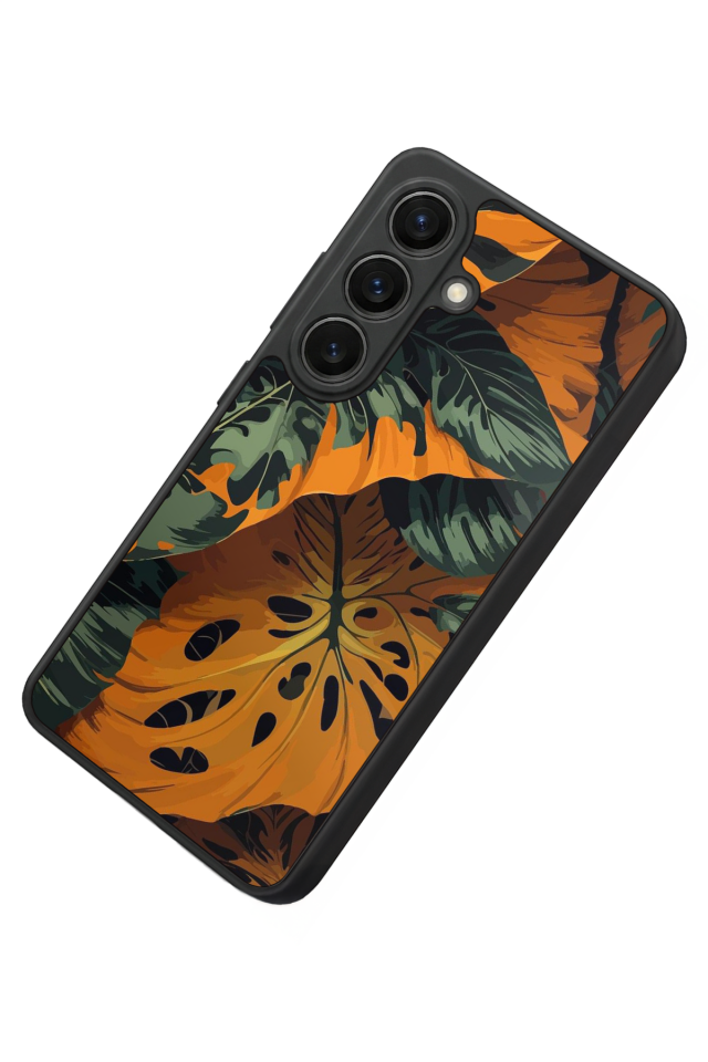 Samsung Galaxy S26 Uyumlu Botanik Tasarımlı Glossy Premium Kılıf