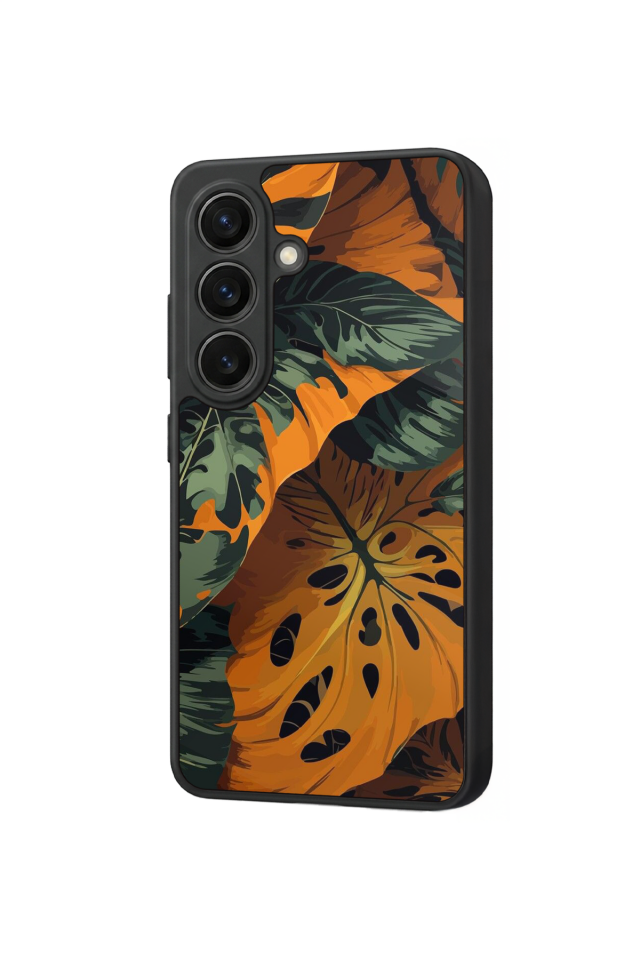Samsung Galaxy S26 Uyumlu Botanik Tasarımlı Glossy Premium Kılıf